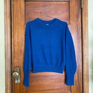 Free People Kora blue cashmere sweater, XS